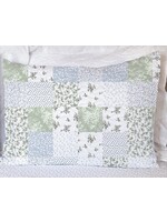 Ida Mae Home Waverly Patchwork Blue Standard Sham