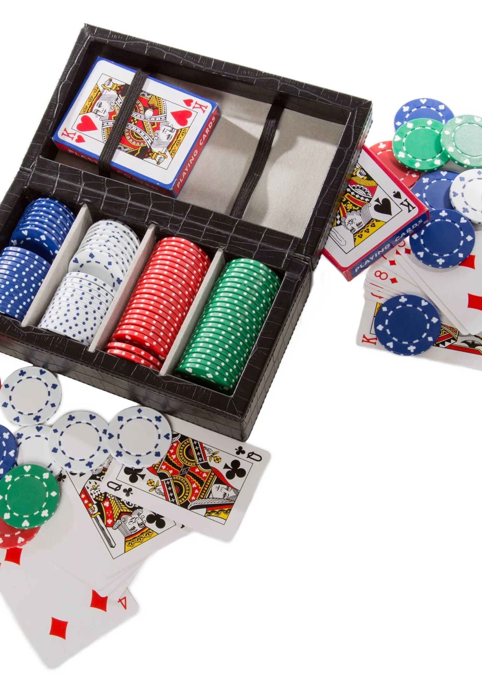 Brouk & Co Croco Style Poker Set