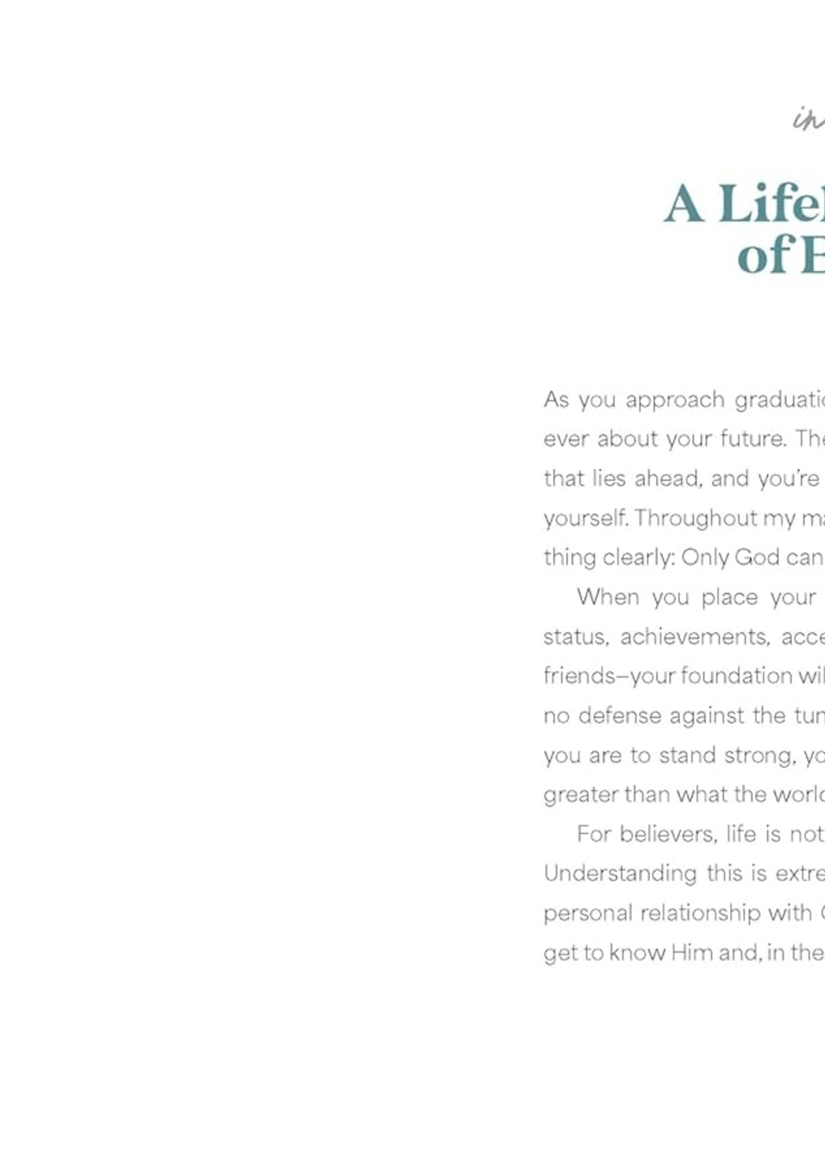 HarperCollins Publishing Life Principles for the Graduate book