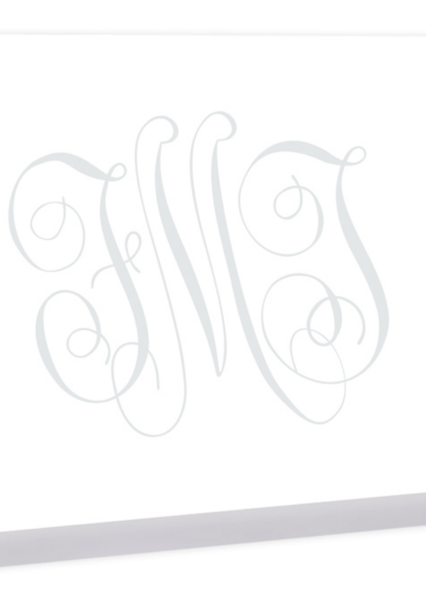 Embossed Graphics Watercolor Monogram Slab