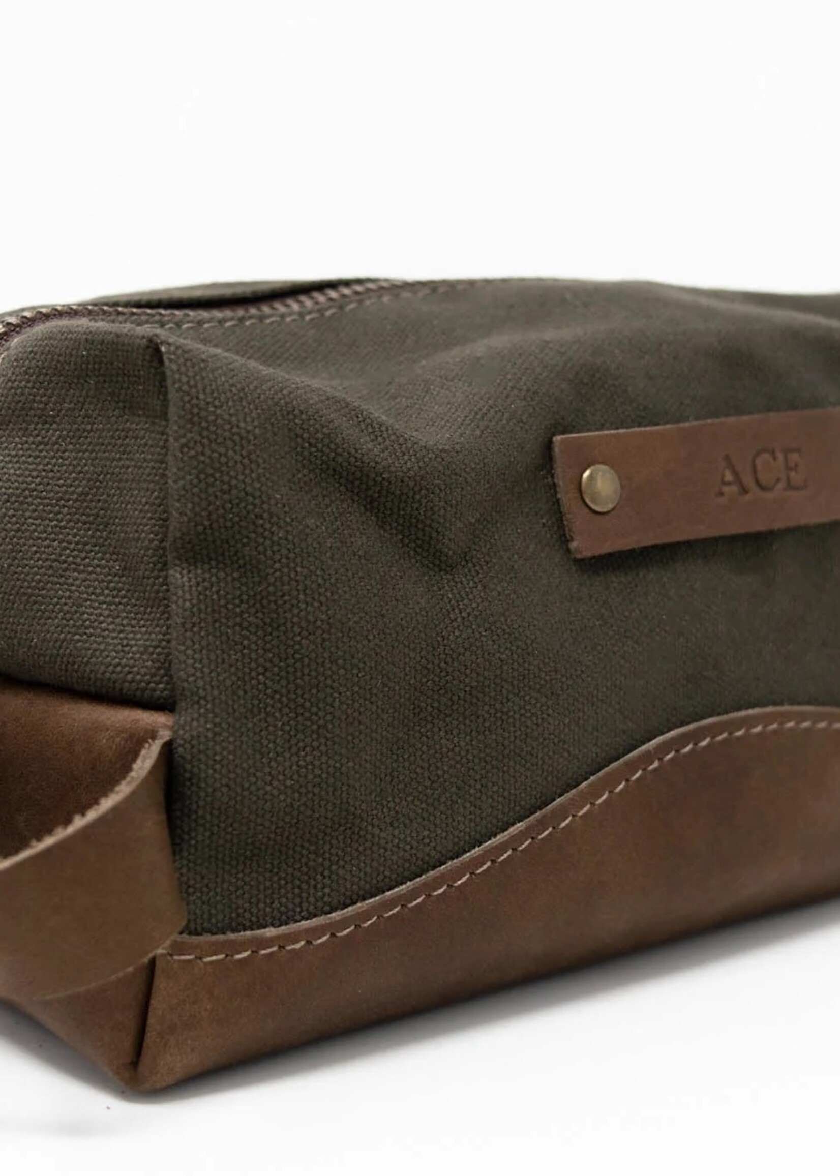 Northwind Supply Canvas and Leather Golf Accessory Bag