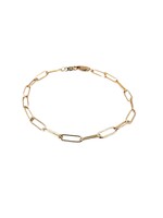 erin gray Essential Petite Paperclip Links Bracelet 14k GF