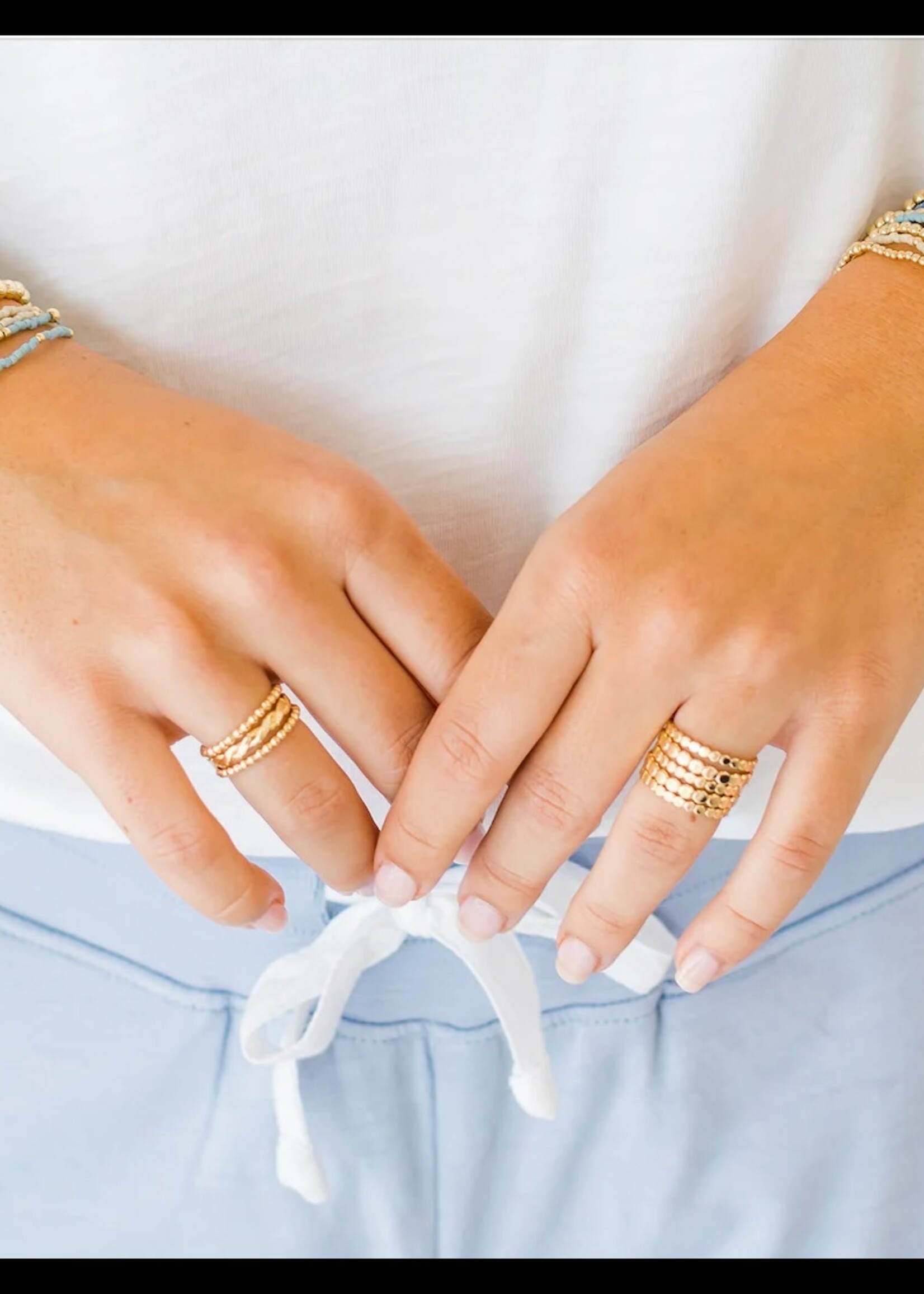 erin gray erin gray 2mm Newport Pale Turquoise GF Bracelet