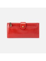hobo Dunn Continental Wallet - Grenadine