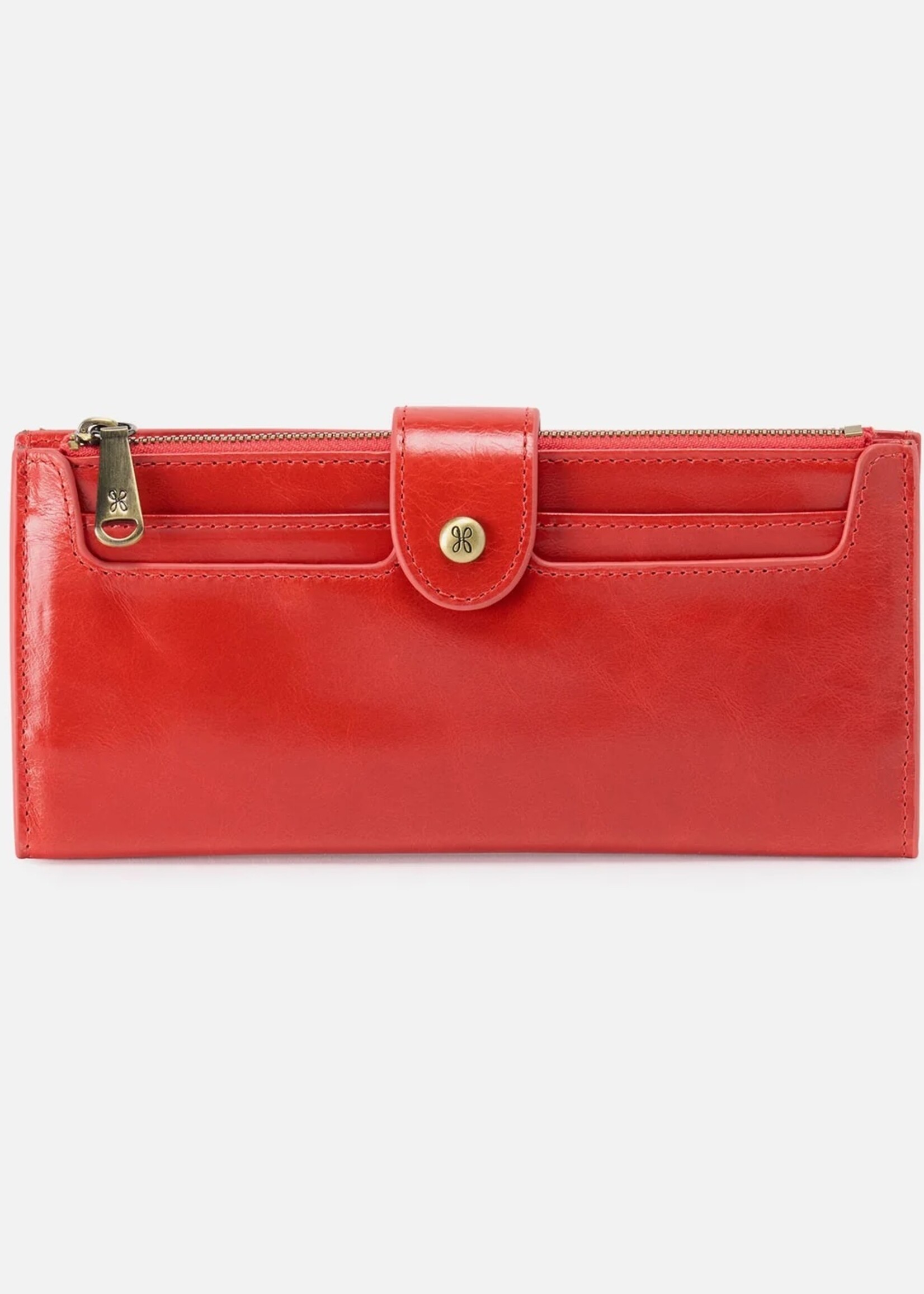 hobo Dunn Continental Wallet - Grenadine