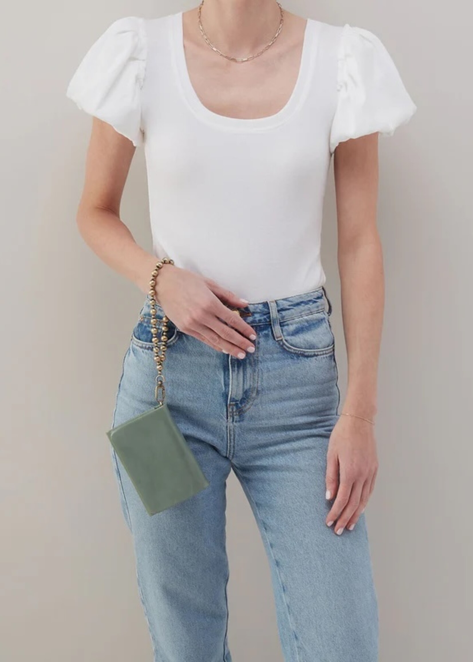 hobo Ross Bead Wristlet Jade