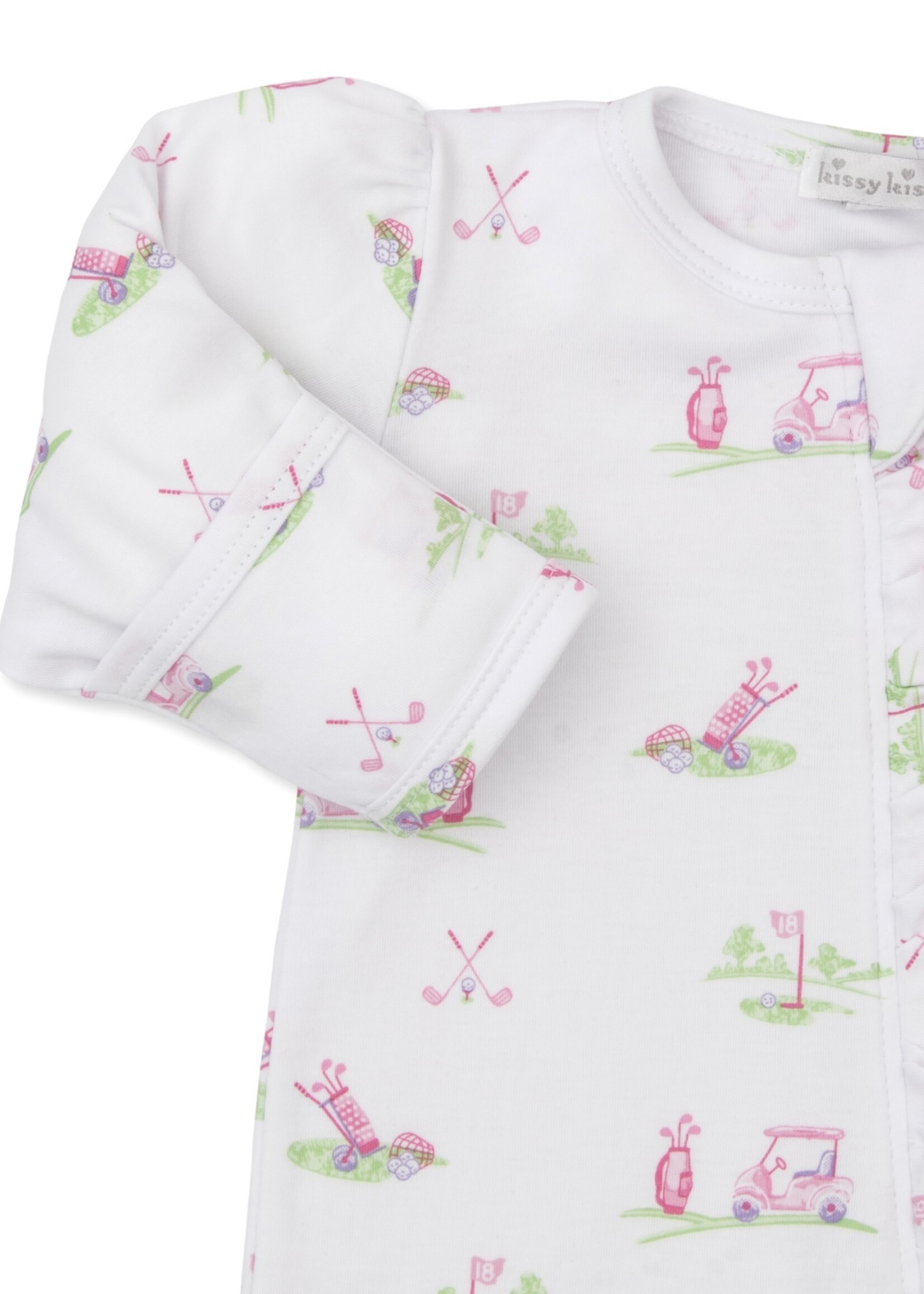 Kissy Kissy Fairway Four Footie Pink