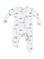 Angel Dear Bubbly Tugboats 2 Way Zipper Footie