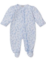Kissy Kissy Old English Roses Light Blue Footie