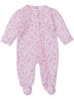 Kissy Kissy Old English Roses Pink Footie