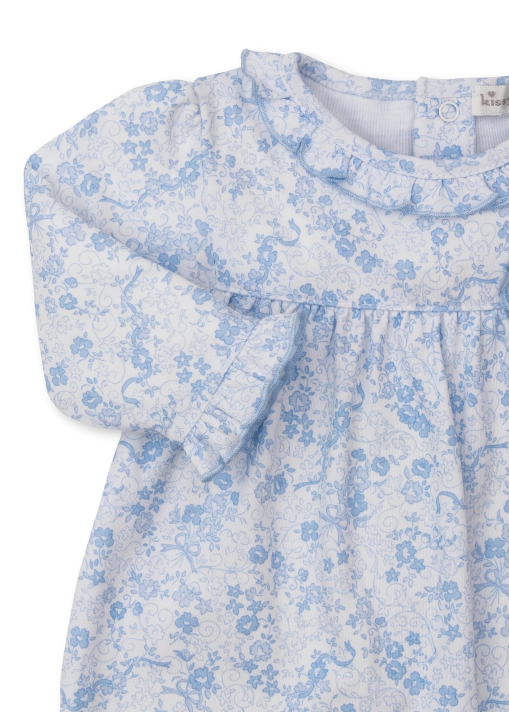 Kissy Kissy Old English Roses Lt Blue Playsuit