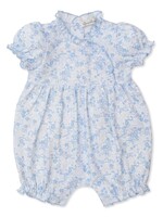 Kissy Kissy Old English Roses Light Blue Short Playsuit