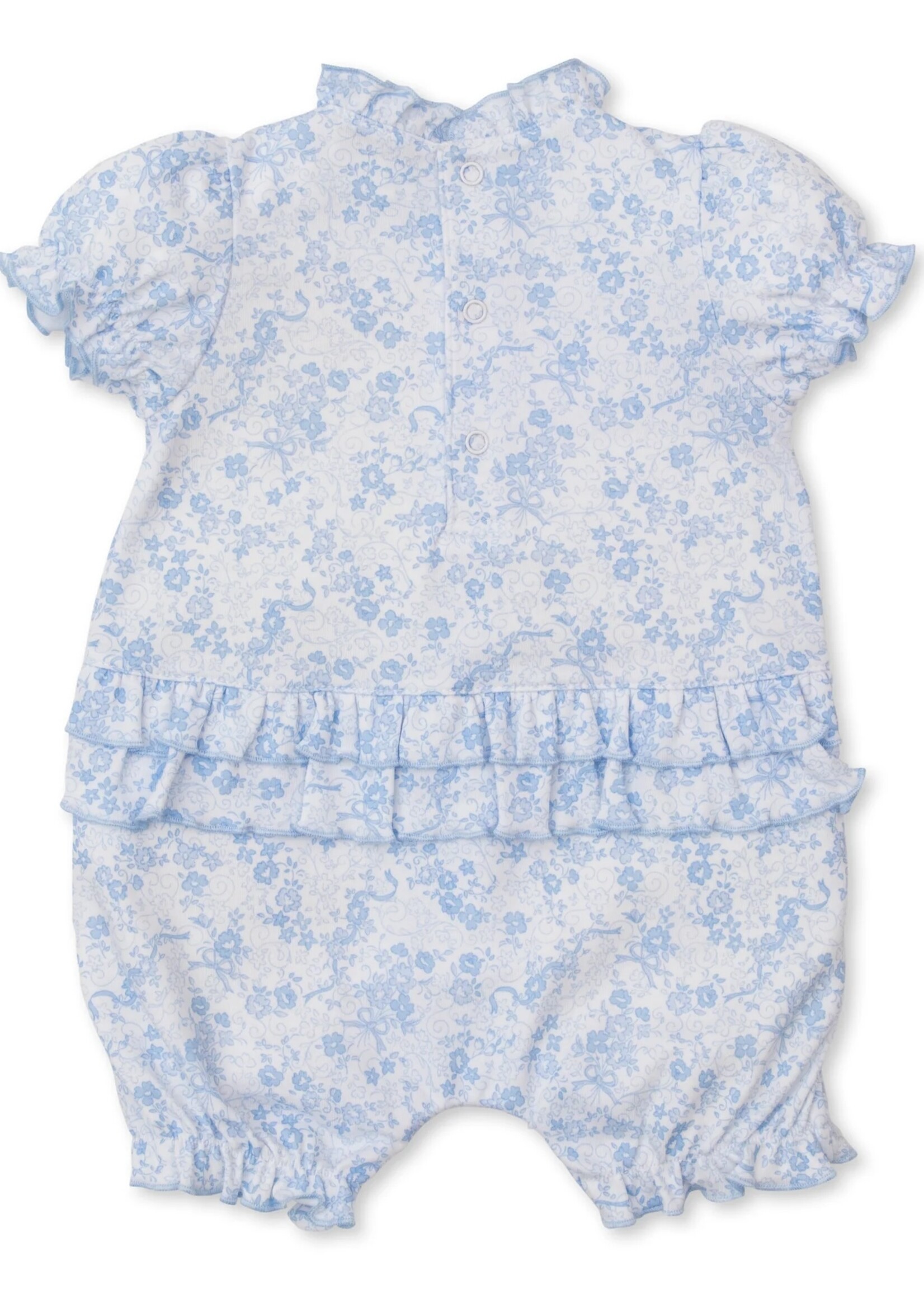 Kissy Kissy Old English Roses Light Blue Short Playsuit