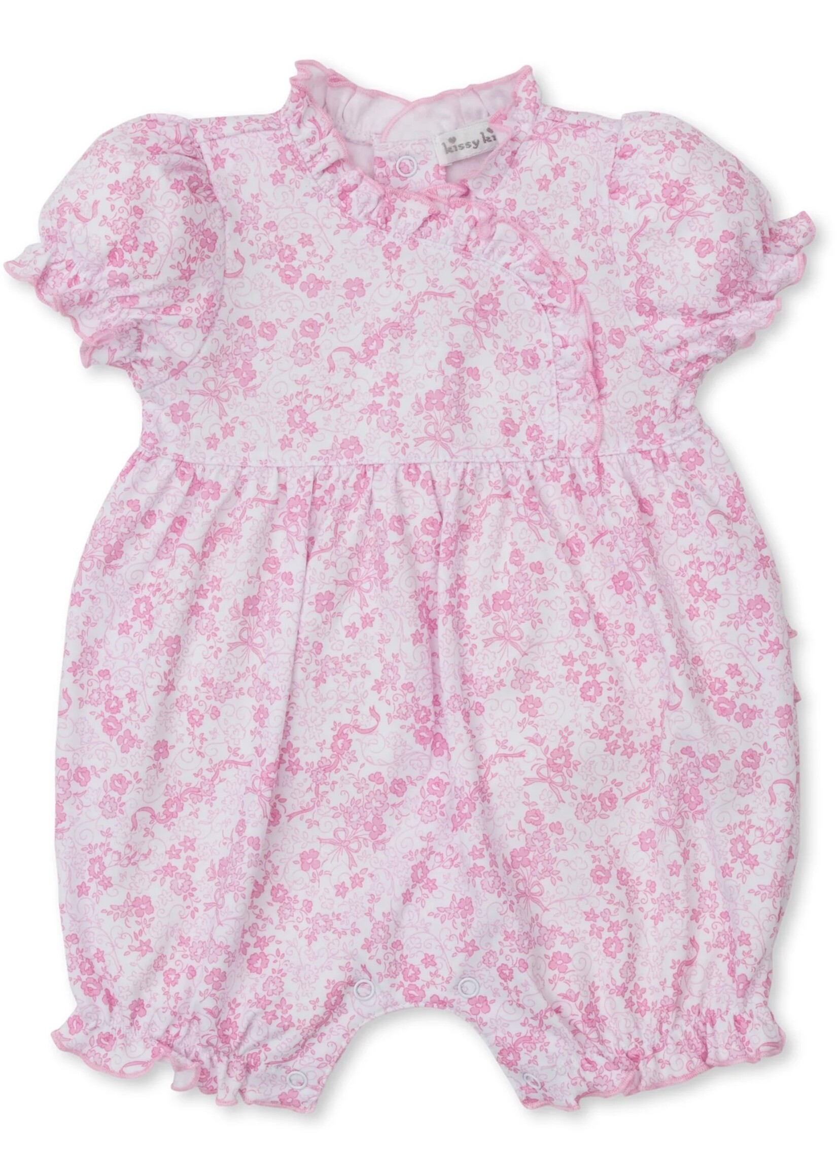 Kissy Kissy Old English Roses Pink Short Playsuit