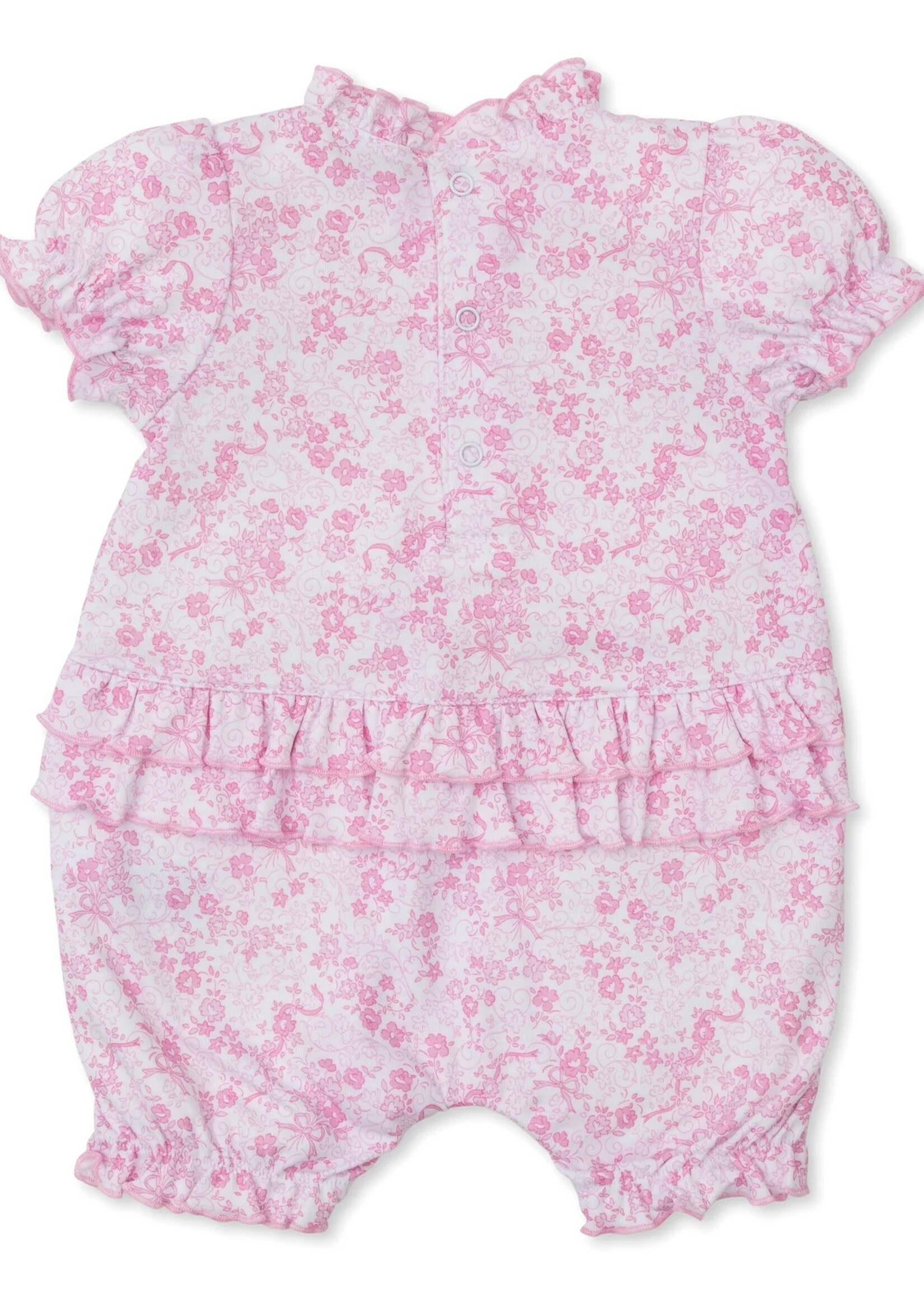 Kissy Kissy Old English Roses Pink Short Playsuit
