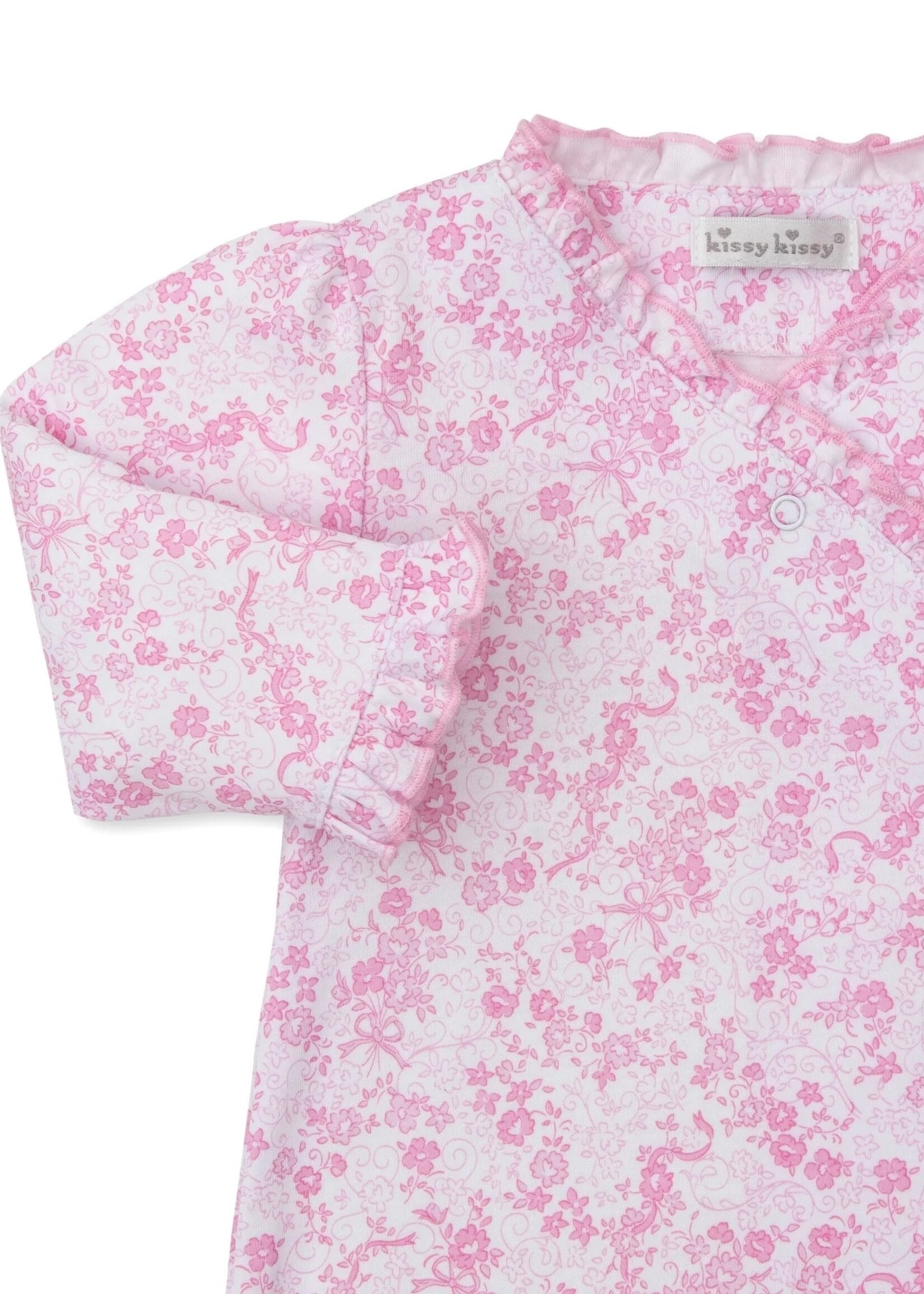Kissy Kissy Old English Roses Pink  Sack - Small