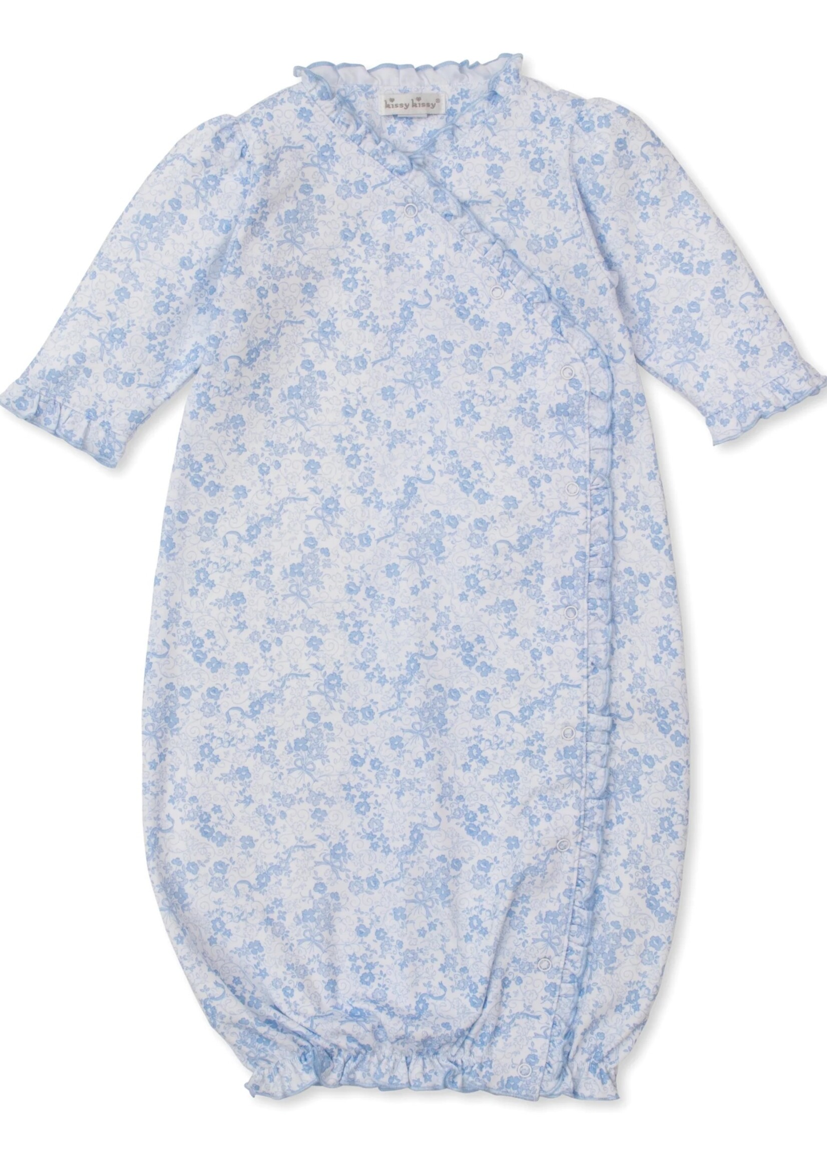 Kissy Kissy Old English Roses Light Blue Sack - Small