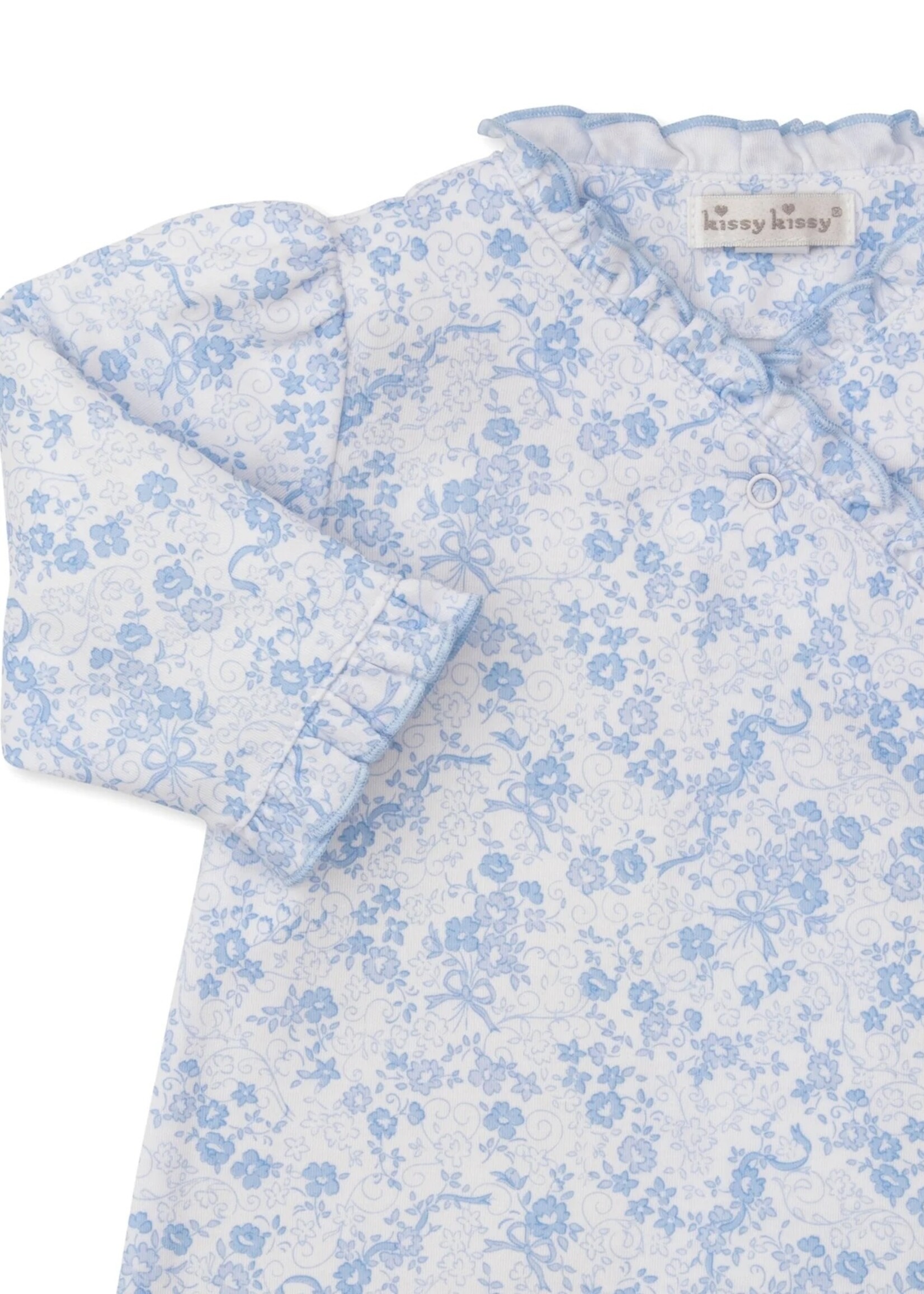 Kissy Kissy Old English Roses Light Blue Sack - Small