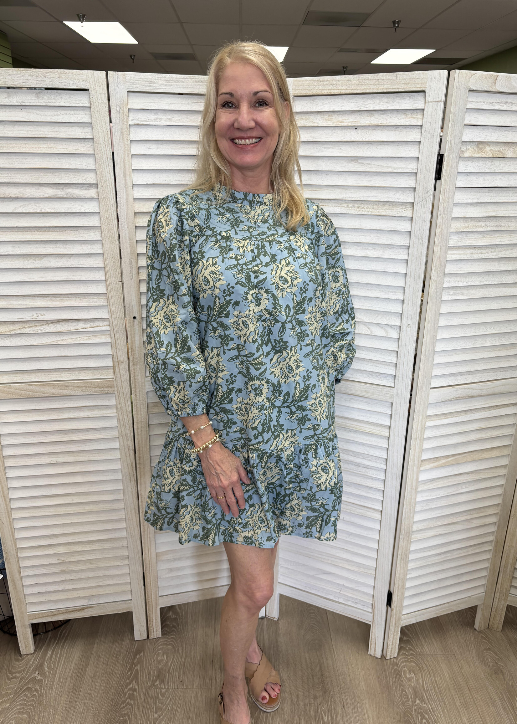 THML Print Tiered Dress