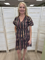 THML Short Sleeve Tie Dye Dress
