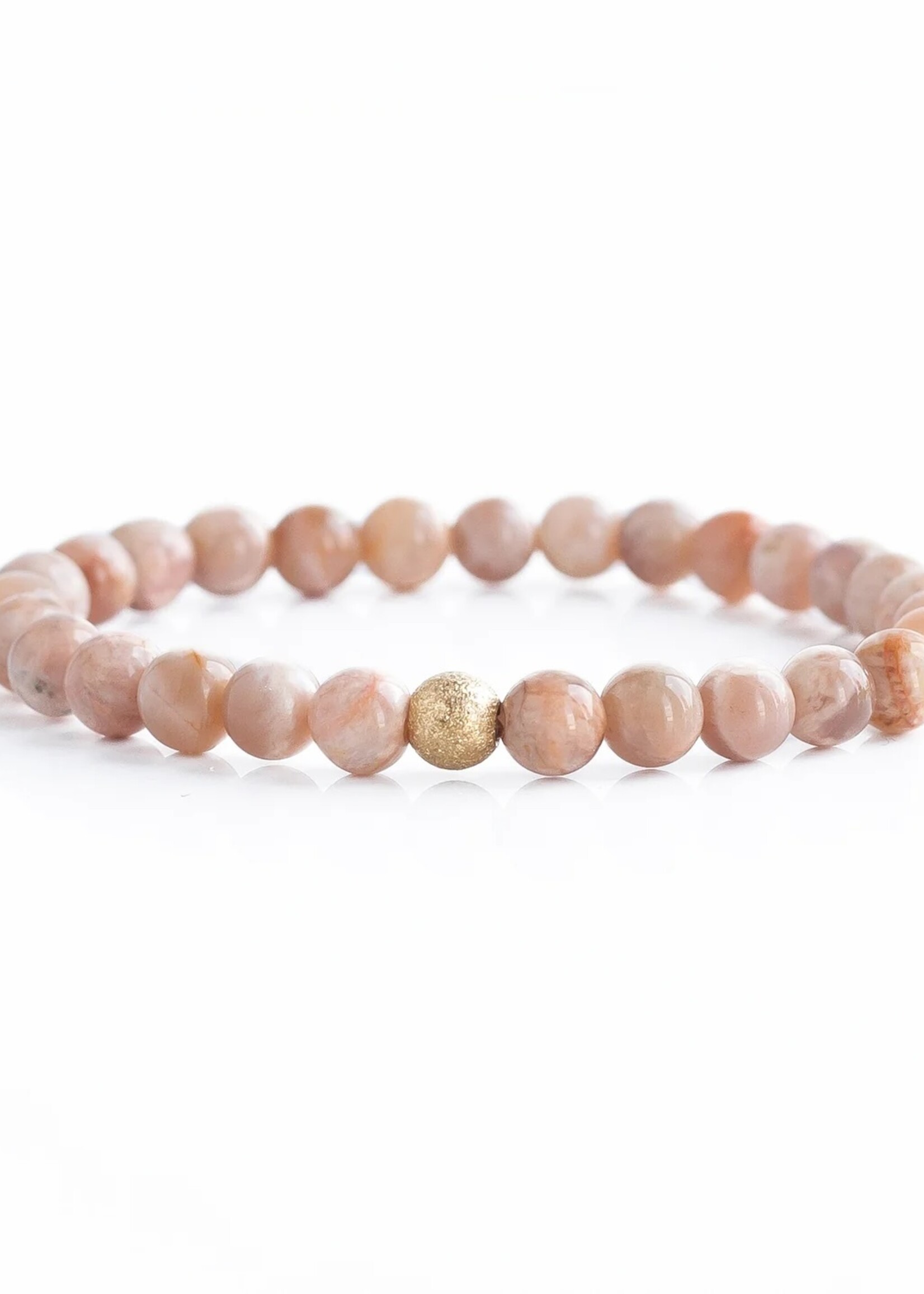 Lenny & Eva Gemstone Bracelet Sunstone 6mm
