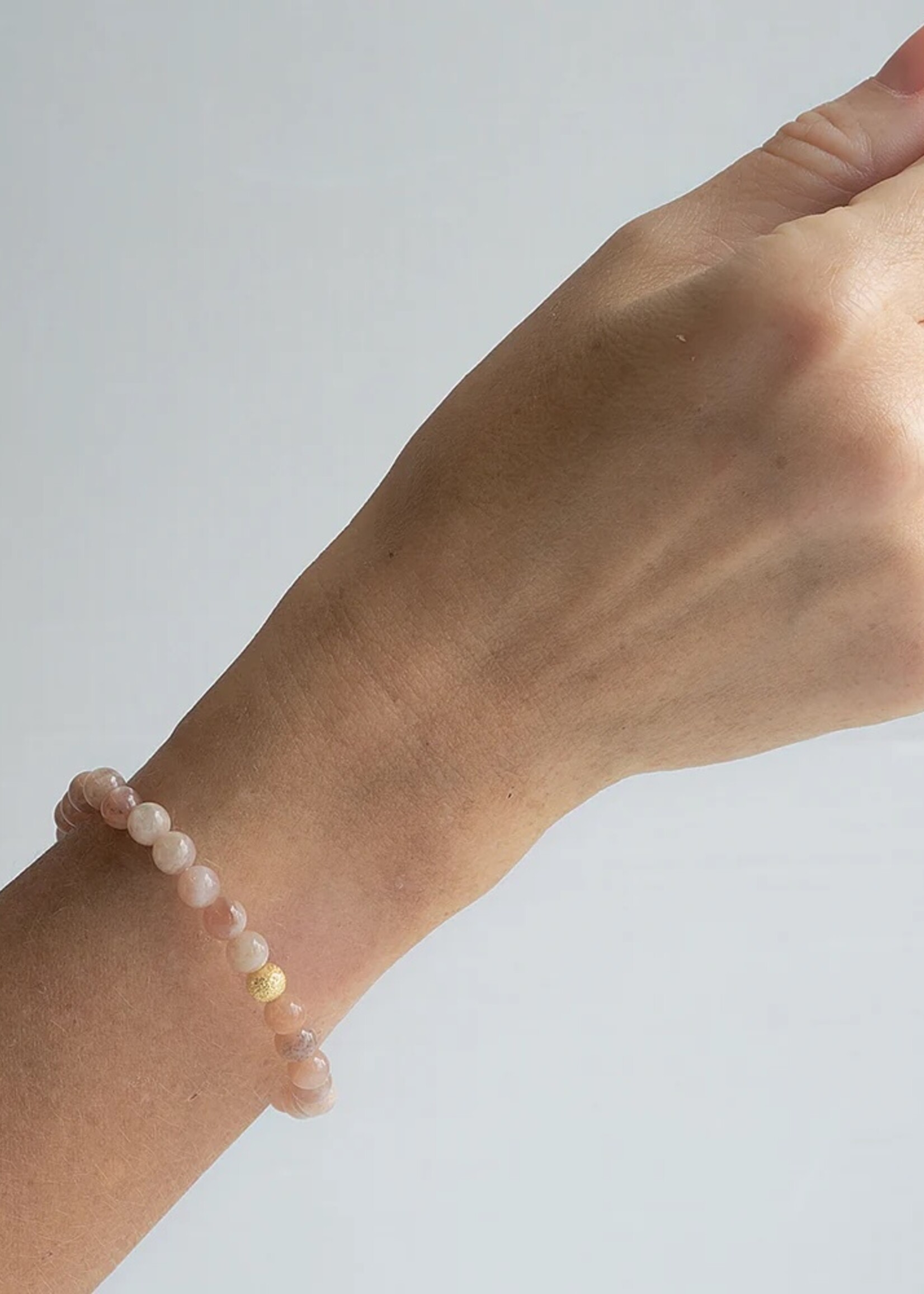 Lenny & Eva Gemstone Bracelet Sunstone 6mm