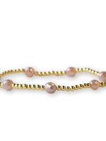 Lenny & Eva Gilded Gold Beaded Bracelet-Dot Sunstone