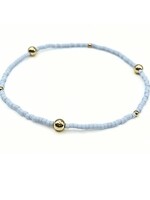 erin gray Game Day Gold Filled Bracelet - Lt Blue