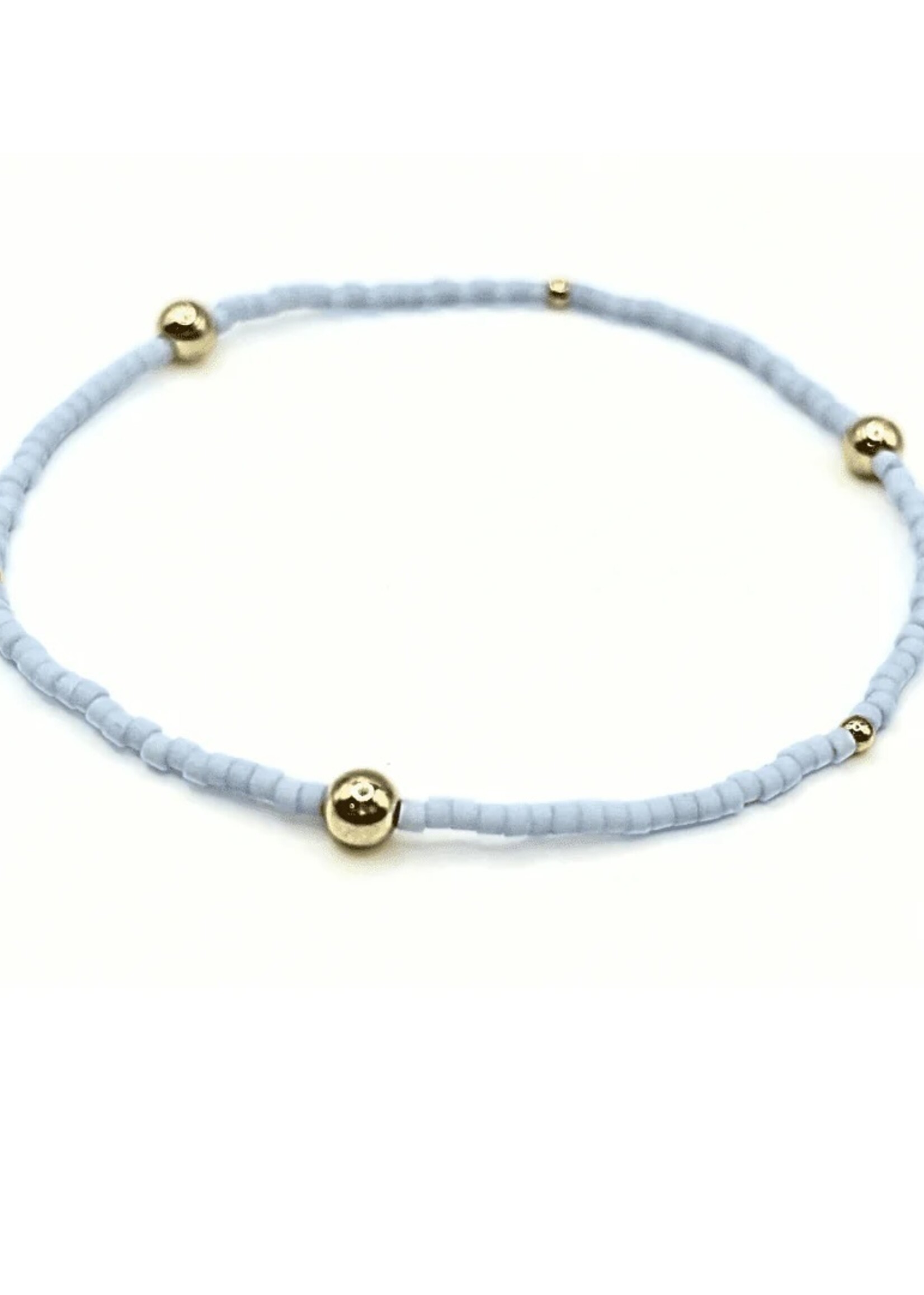 erin gray Game Day Gold Filled Bracelet - Lt Blue