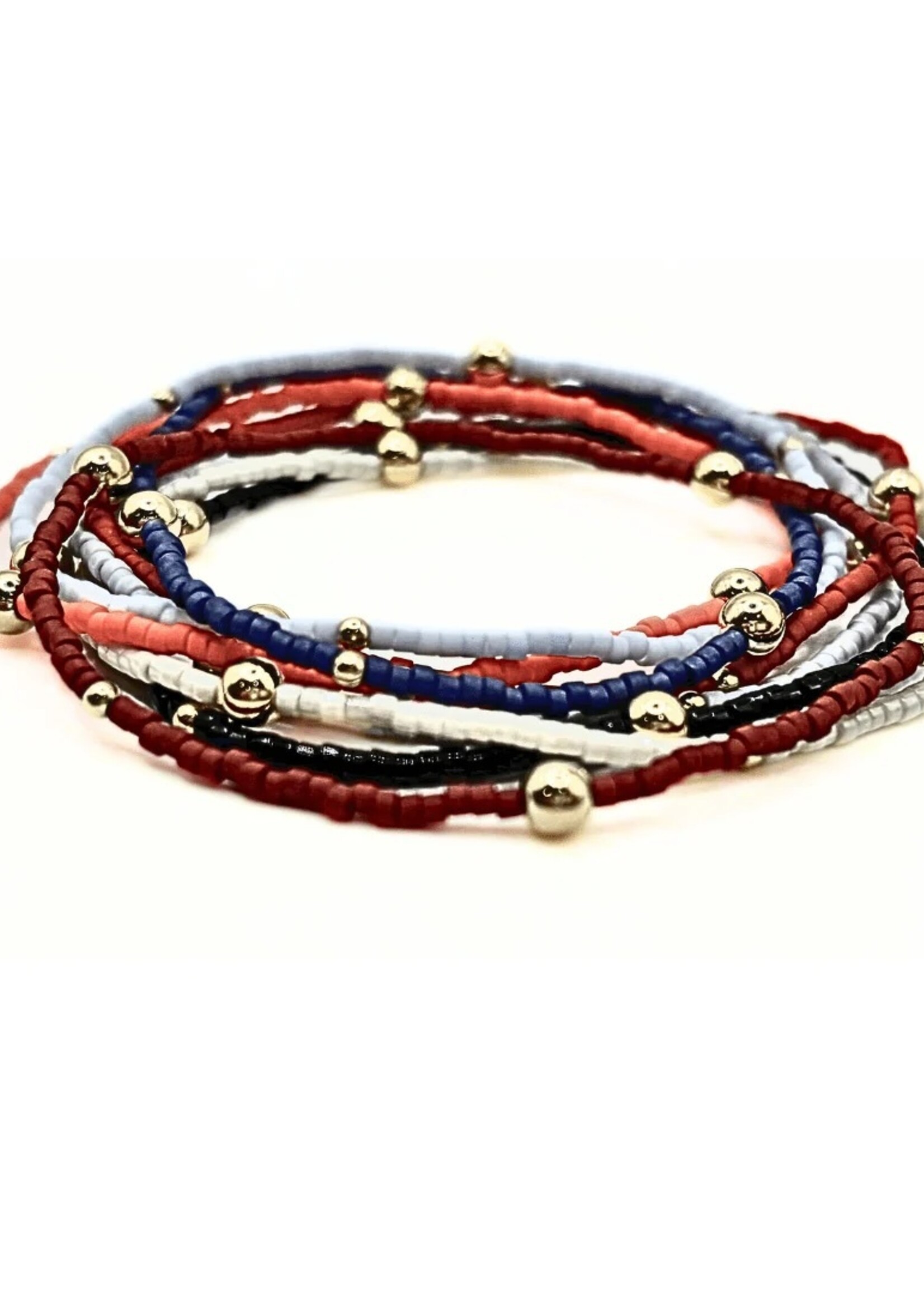 erin gray Game Day Gold Filled Bracelet - Lt Blue