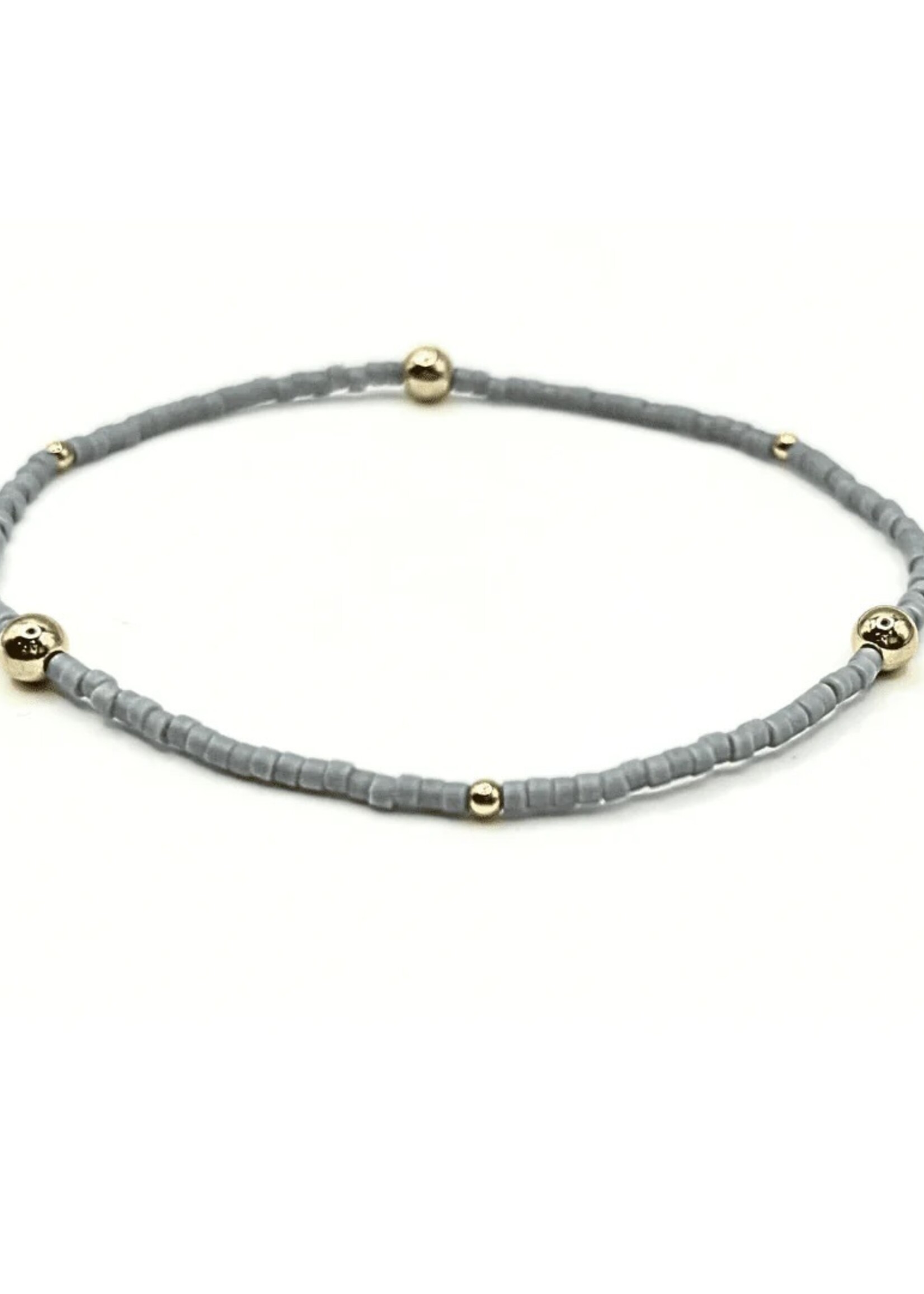 erin gray Game Day Gold Filled Bracelet - Gray