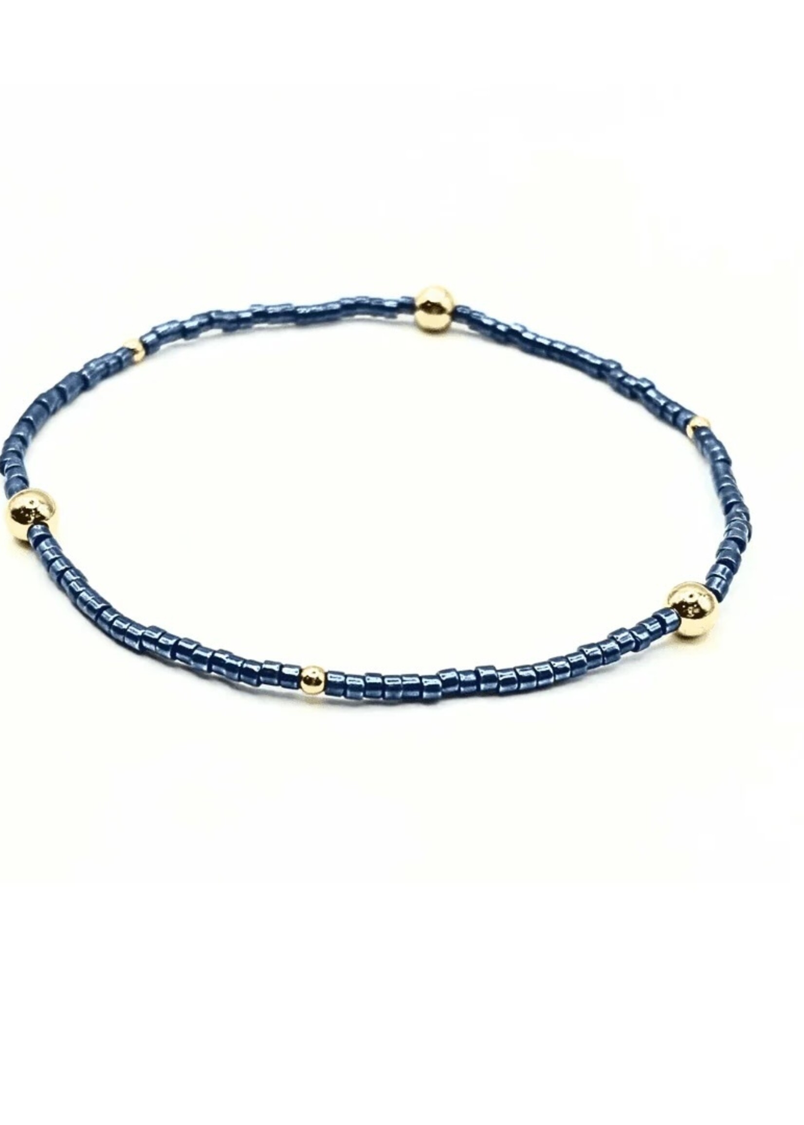 erin gray Game Day Gold Filled Bracelet - Blue