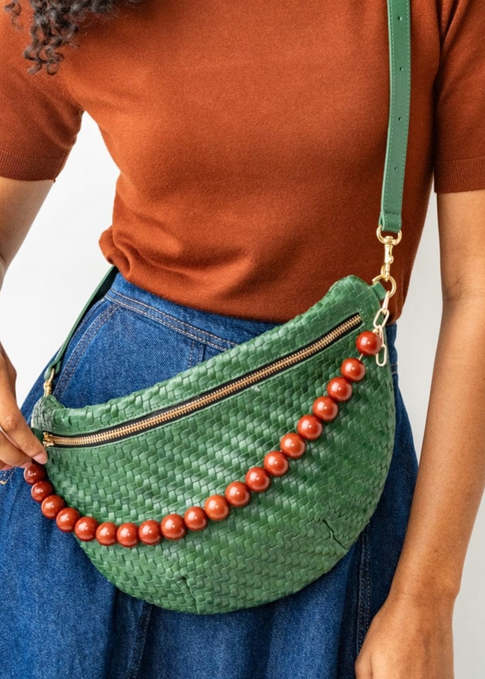 ink+alloy Iris Large Resin Bead Necklace - Brown