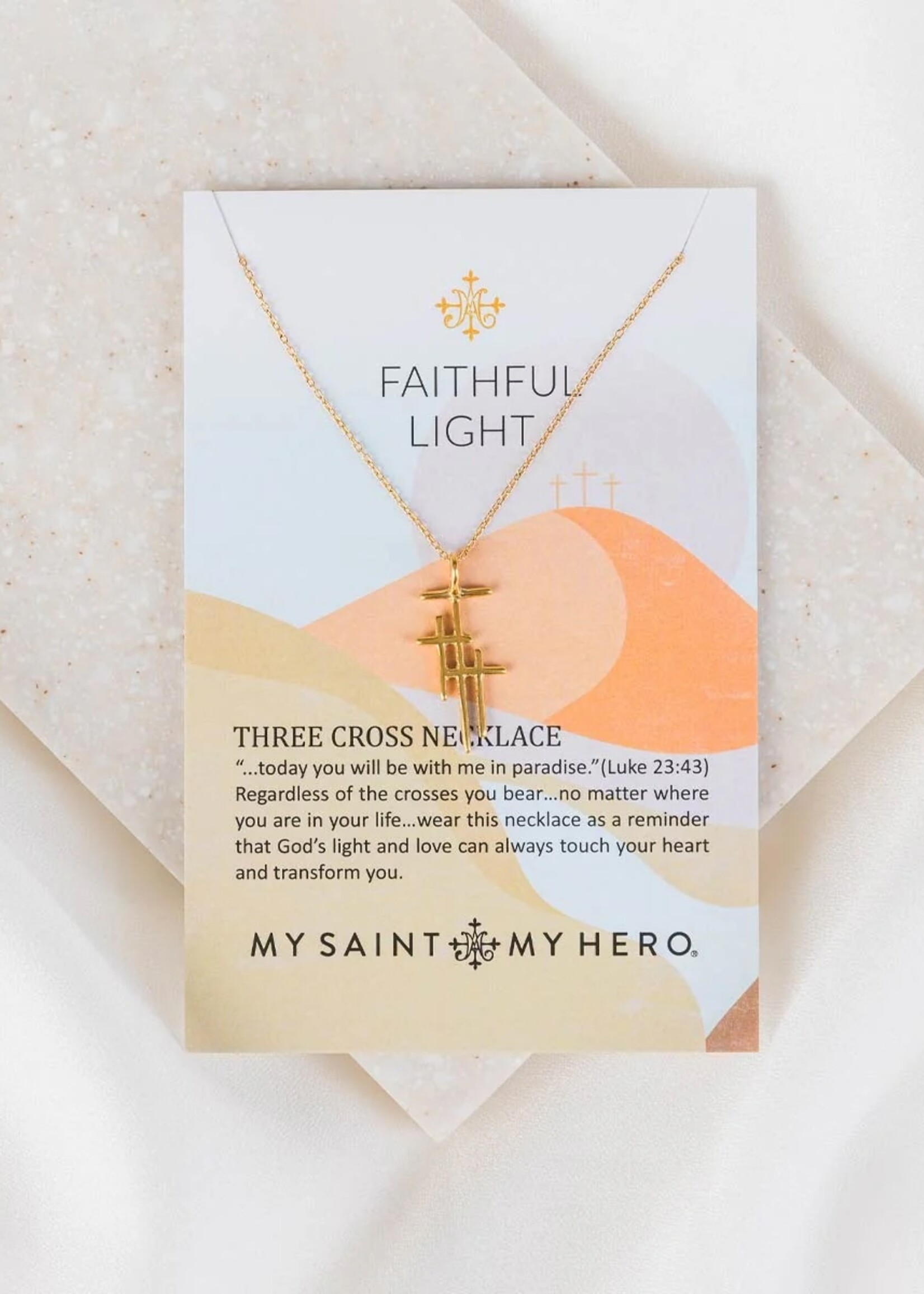 My saint my hero Faithful Light Necklace