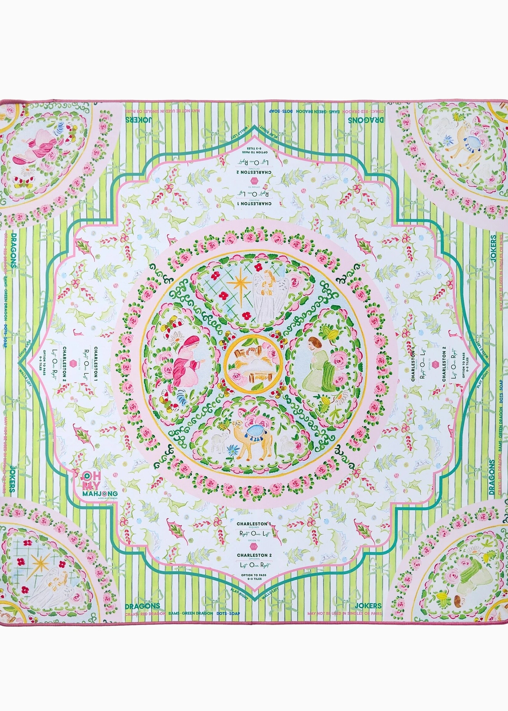 Oh My Mahjong Silent Night Mahjong Mat