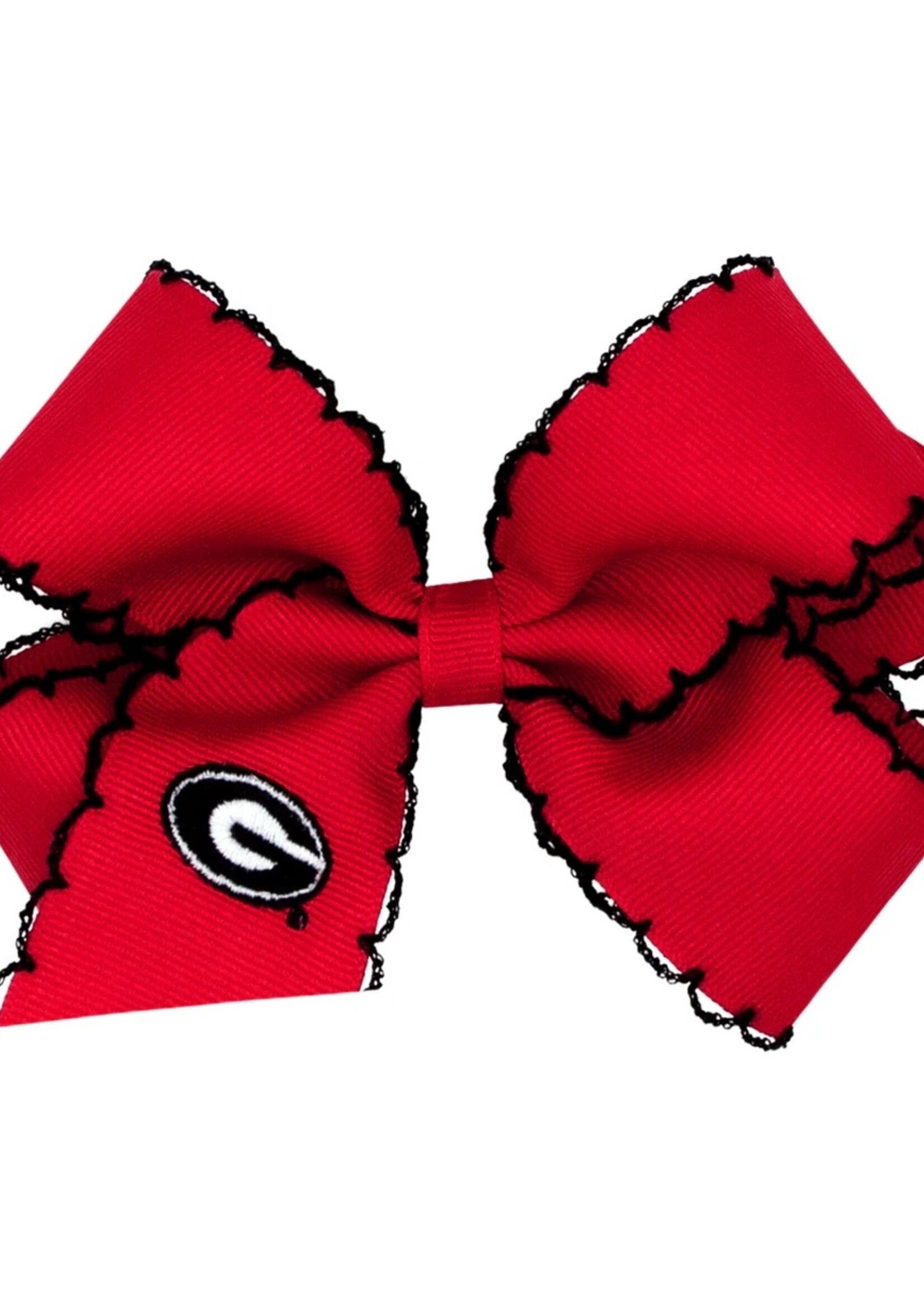 wee ones Medium Moonstitch Collegiate Bow - UGA