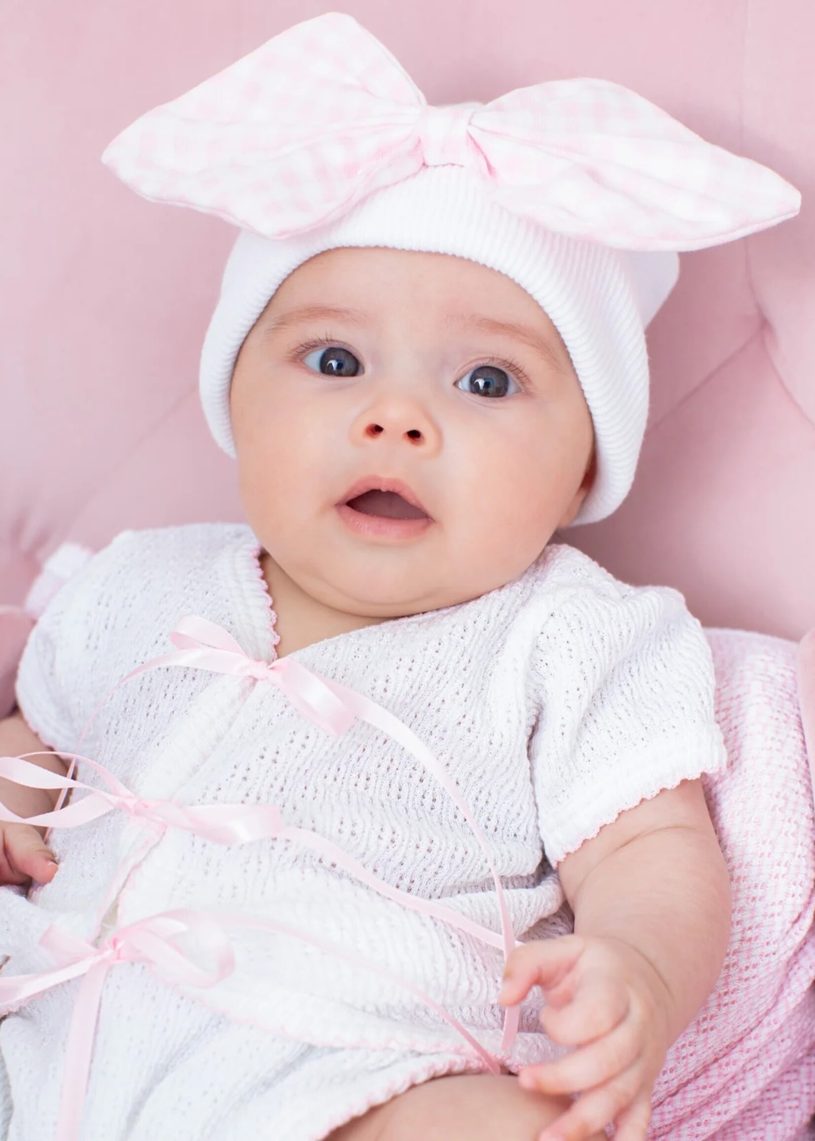 Paty Paty Knit Ribbon Tie Onesie - Preemie