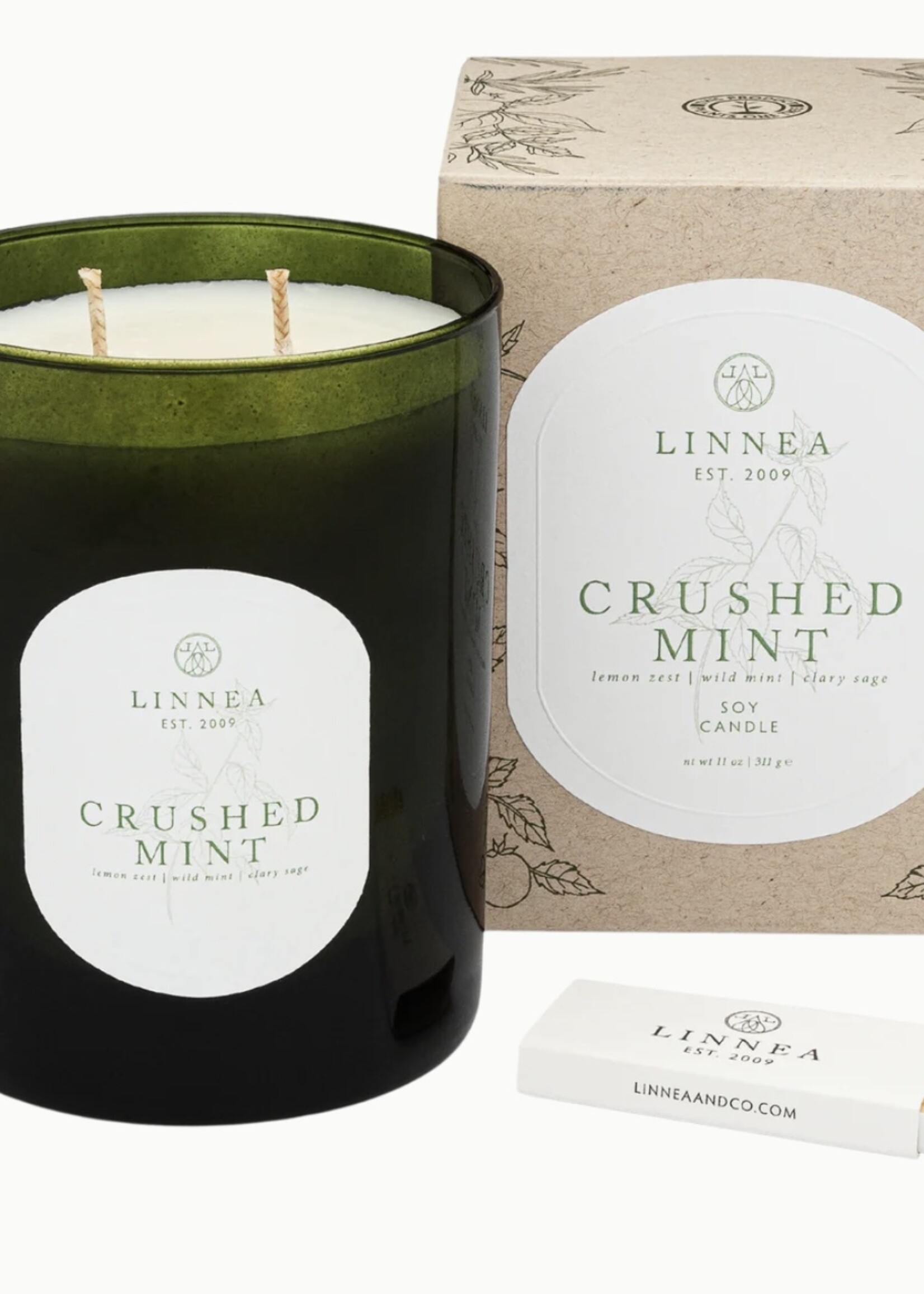 linnea Crushed Mint Large Candle
