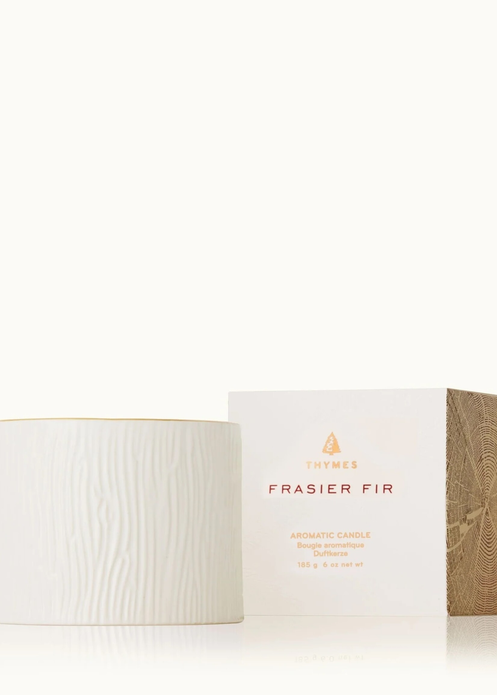 Thymes Frasier Fir Ceramic Poured Candle, Petite