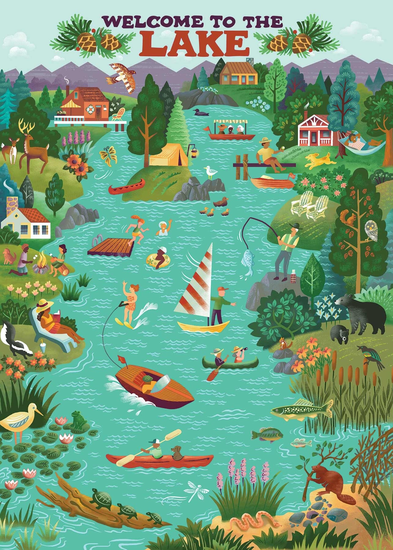 True South True South Puzzle Lake Living