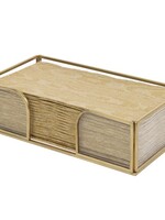 boston international Gold Edge Glass Guest Caddy