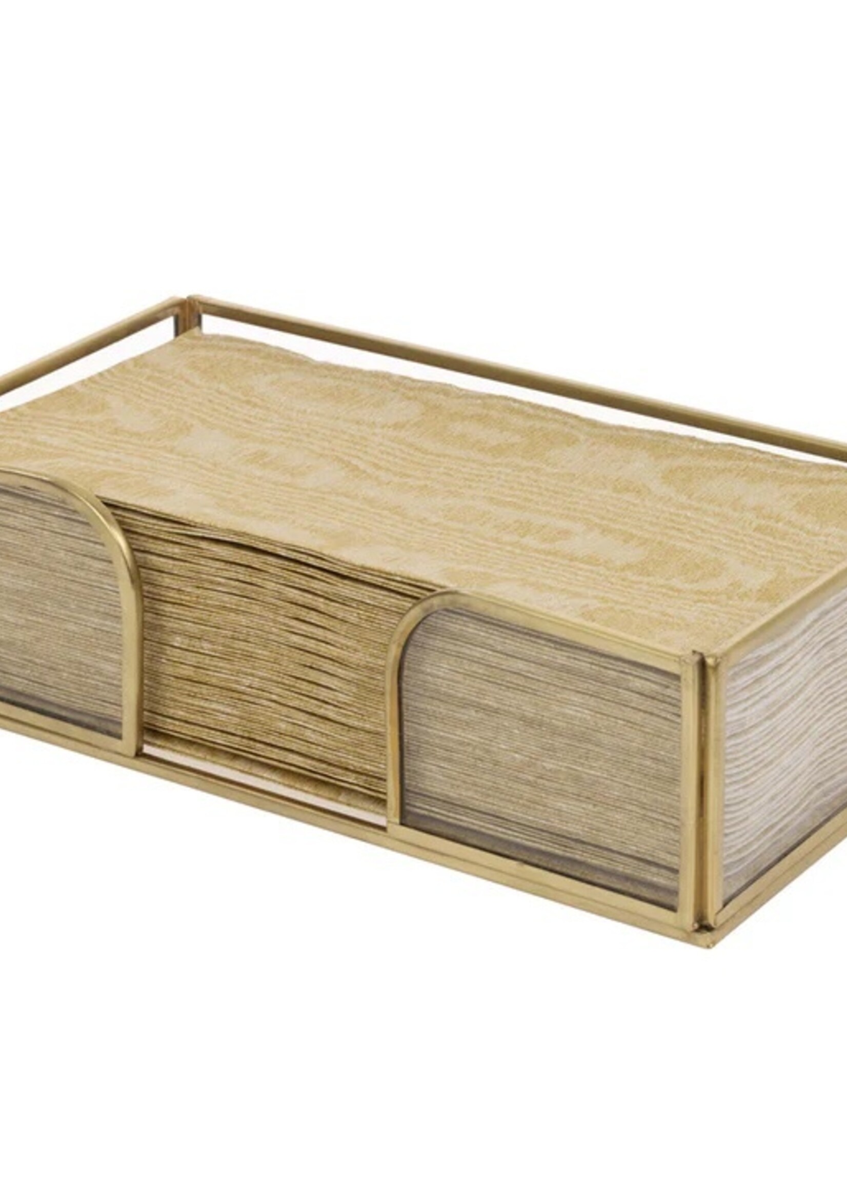 boston international Gold Edge Glass Guest Caddy
