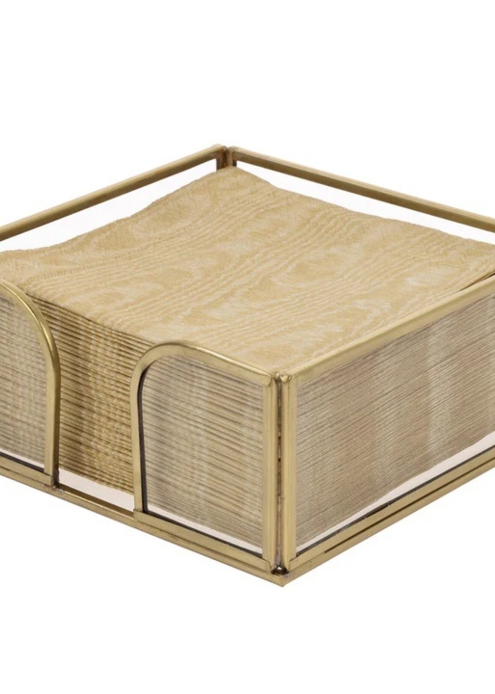 boston international Gold Edge Glass Cocktail Caddy