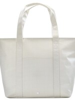 TRVL DESIGN Jumbo Tote - Gingham Pearl Grey
