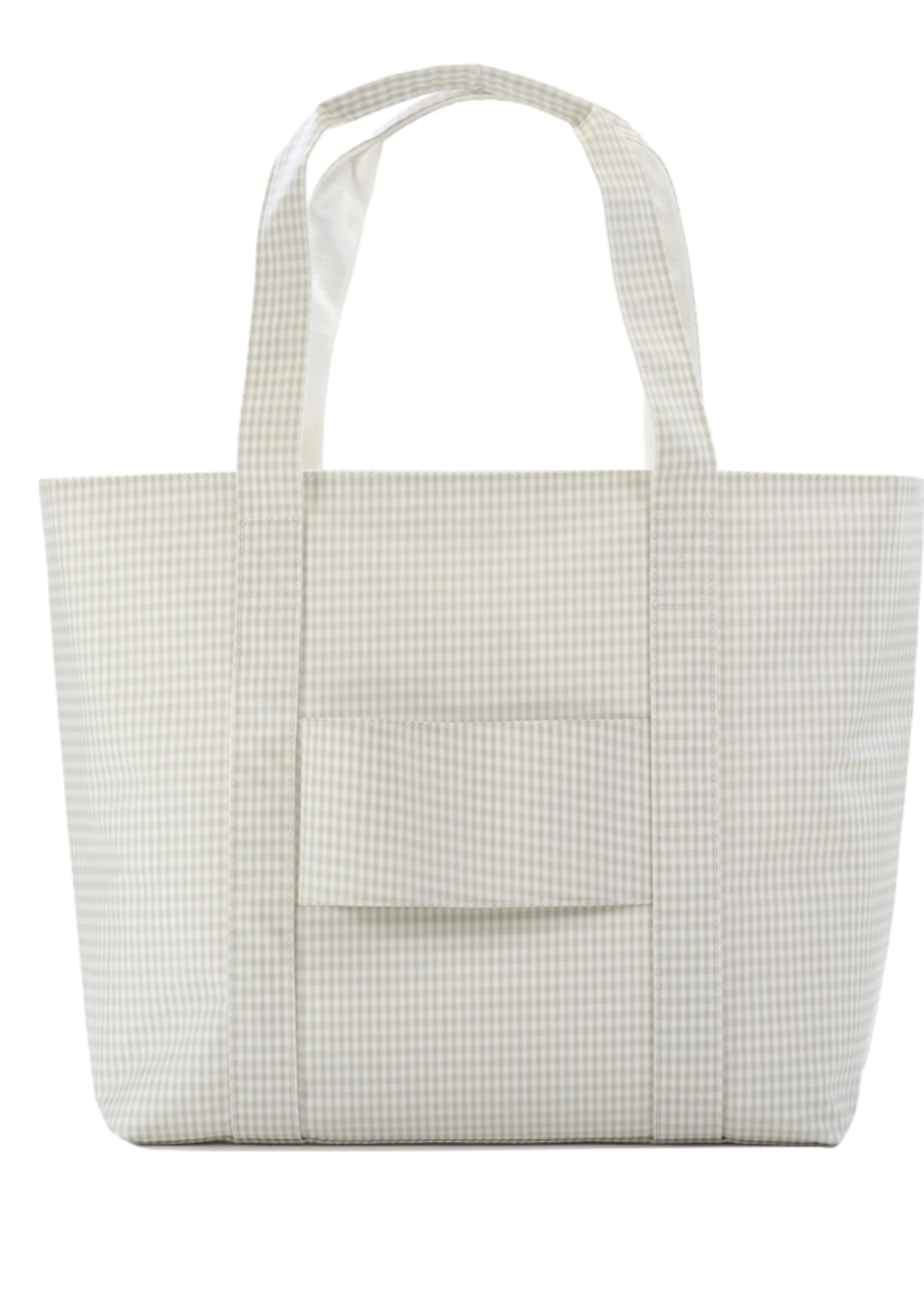TRVL DESIGN Jumbo Tote - Gingham Pearl Grey