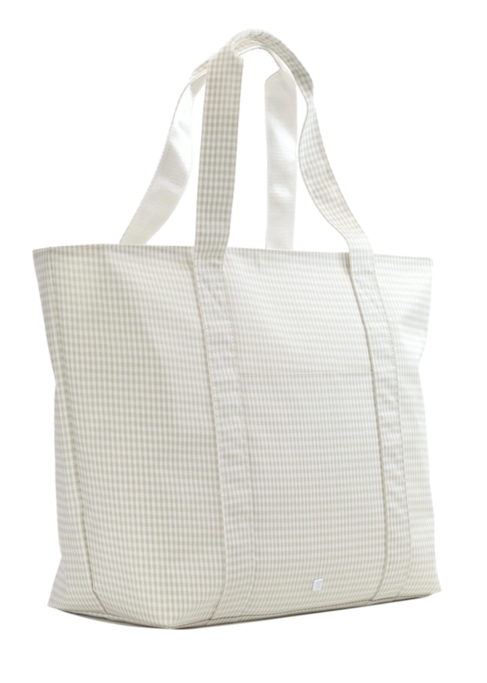 TRVL DESIGN Jumbo Tote - Gingham Pearl Grey
