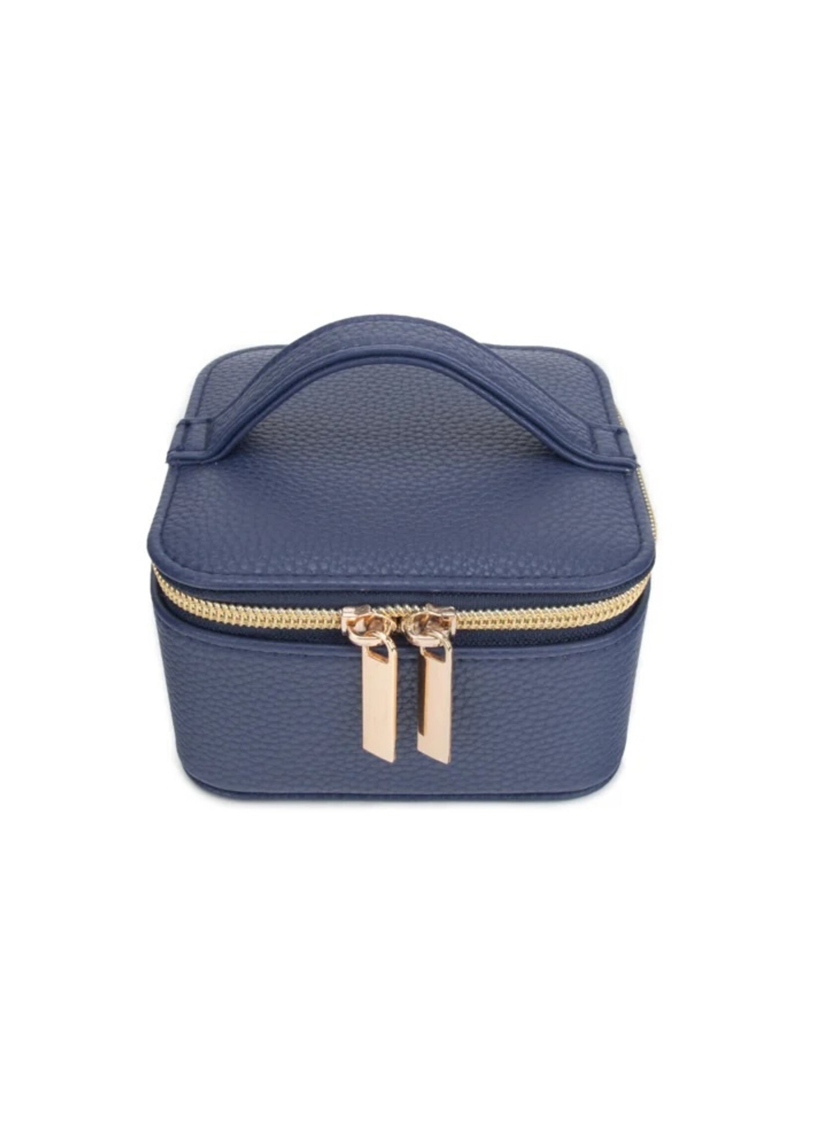 Brouk & Co Leah Travel Jewelry Case with Pouch -Navy