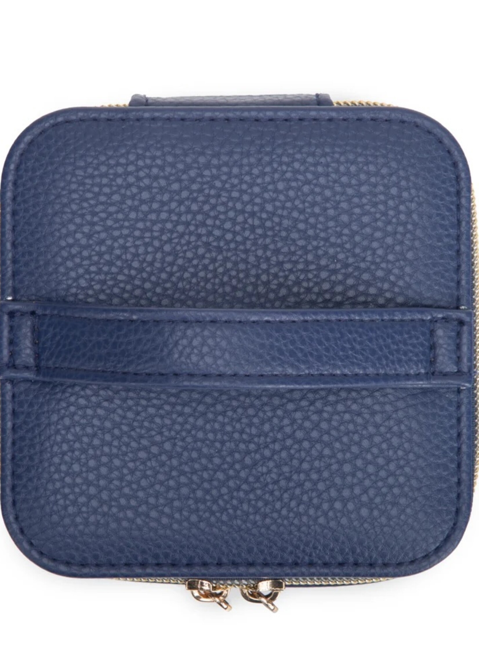 Brouk & Co Leah Travel Jewelry Case with Pouch -Navy