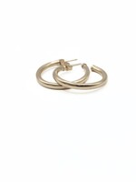 erin gray Paris 14K Gold-Filled Post Hoop Earrings - 20mm