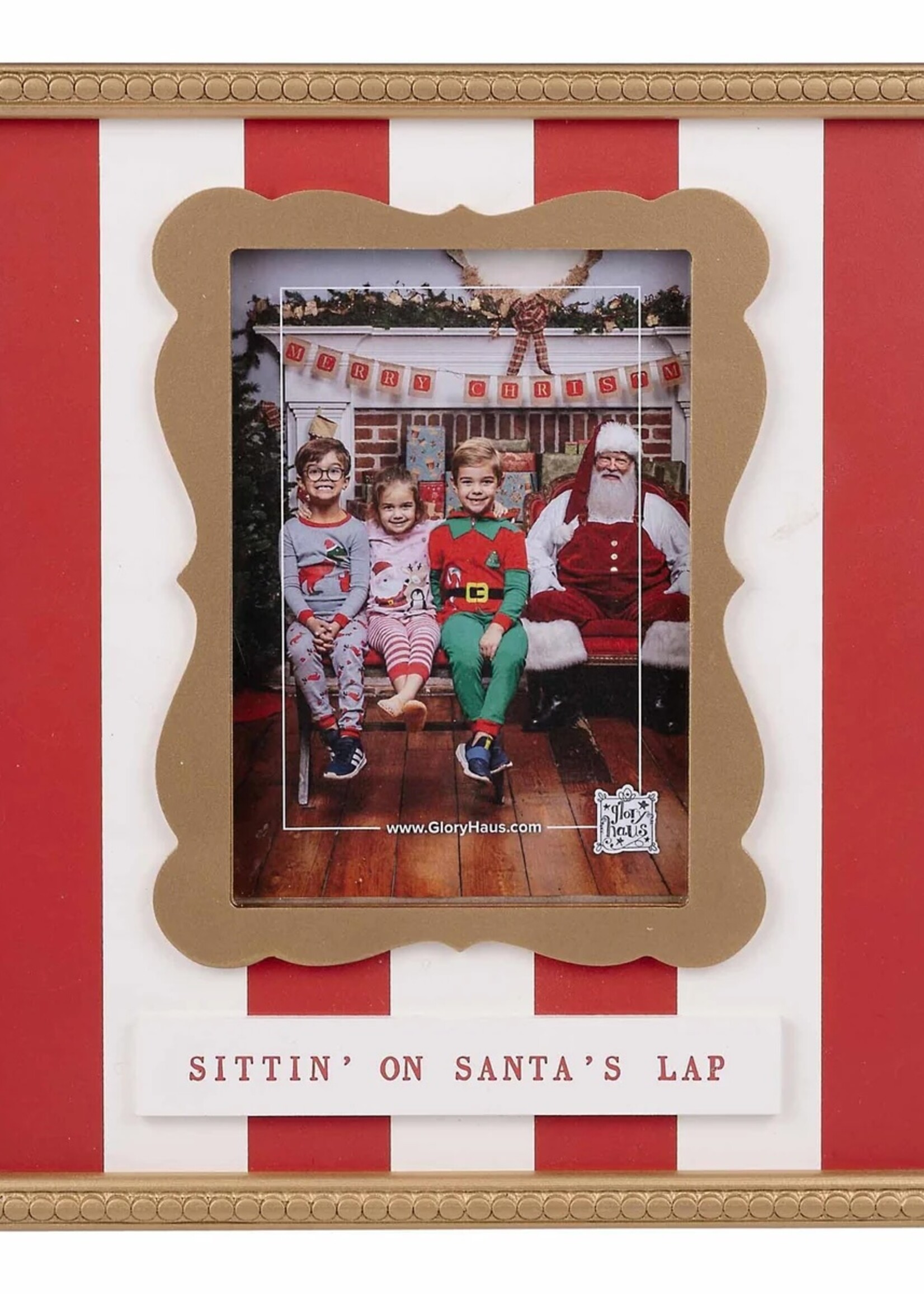 Glory Haus Gold Trimmed Santa's Lap Frame